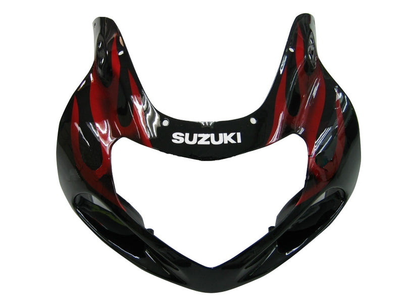 Fairings 2000-2002 Suzuki GSXR 1000 Black & Red Flame Racing Generic