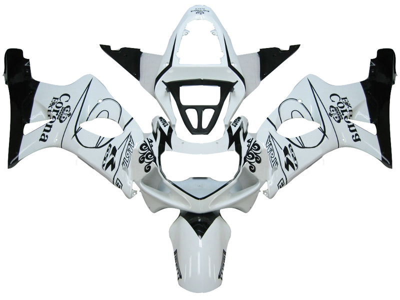 Fairings 2000-2002 Suzuki GSXR 1000 White & Black Corona Racing Generic