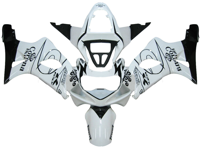 Fairings 2000-2002 Suzuki GSXR 1000 White & Black Corona  Generic