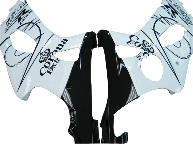 Fairings 2000-2002 Suzuki GSXR 1000 White & Black Corona Racing Generic