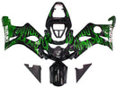 Fairings 2000-2002 Suzuki GSXR 1000 Black & Green Flame  Generic