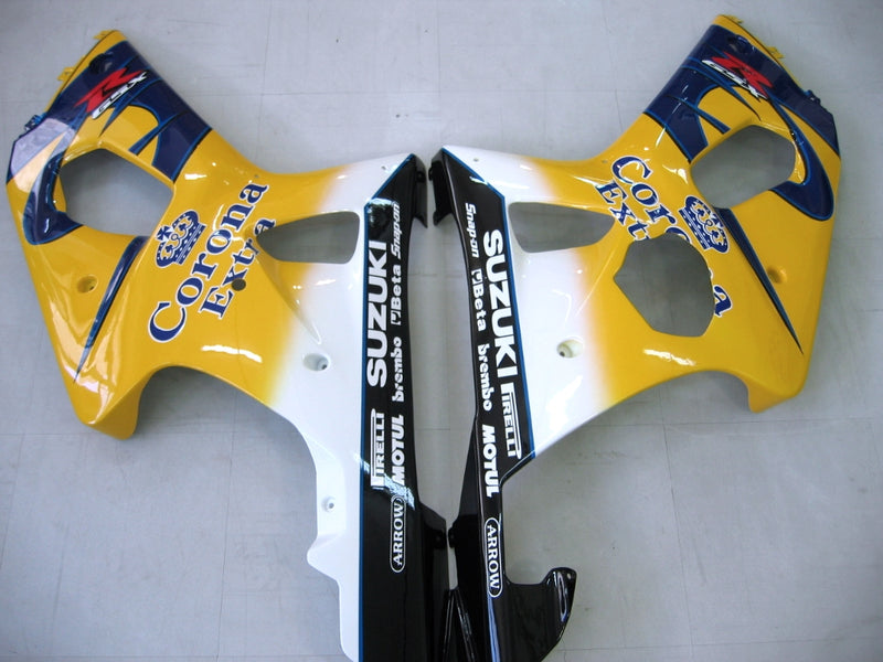 Fairings 2000-2002 Suzuki GSXR 1000 Yellow & Blue Corona GSXR Racing Generic