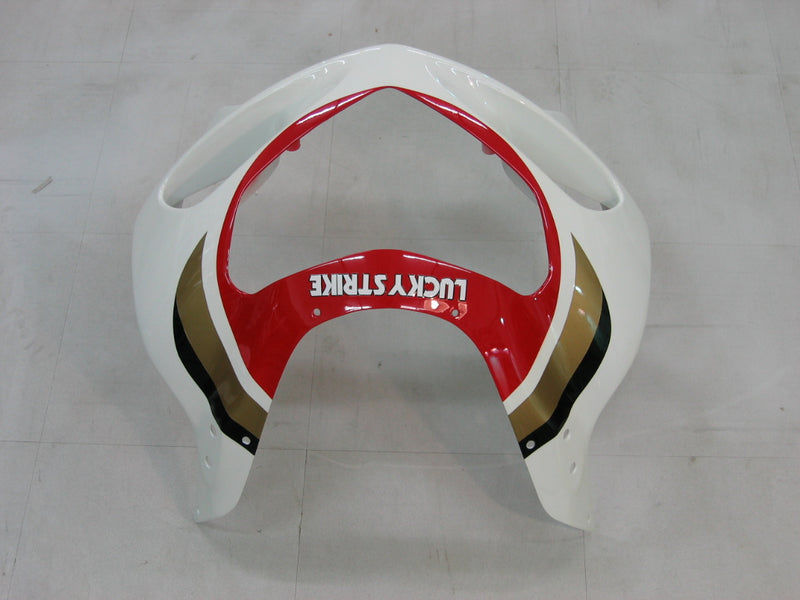 Fairings 2000-2002 Suzuki GSXR 1000 White & Red Lucky Strike Racing Generic