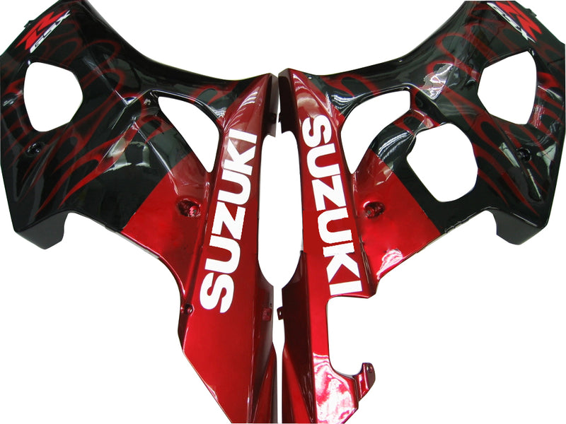 Fairings 2003-2004 Suzuki GSXR 1000 Black & Red Flame Suzuki Racing Generic