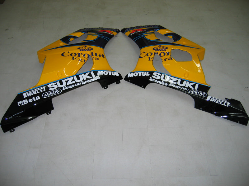 Fairings 2003-2004 Suzuki GSXR 1000 Yellow & White Corona Racing Generic