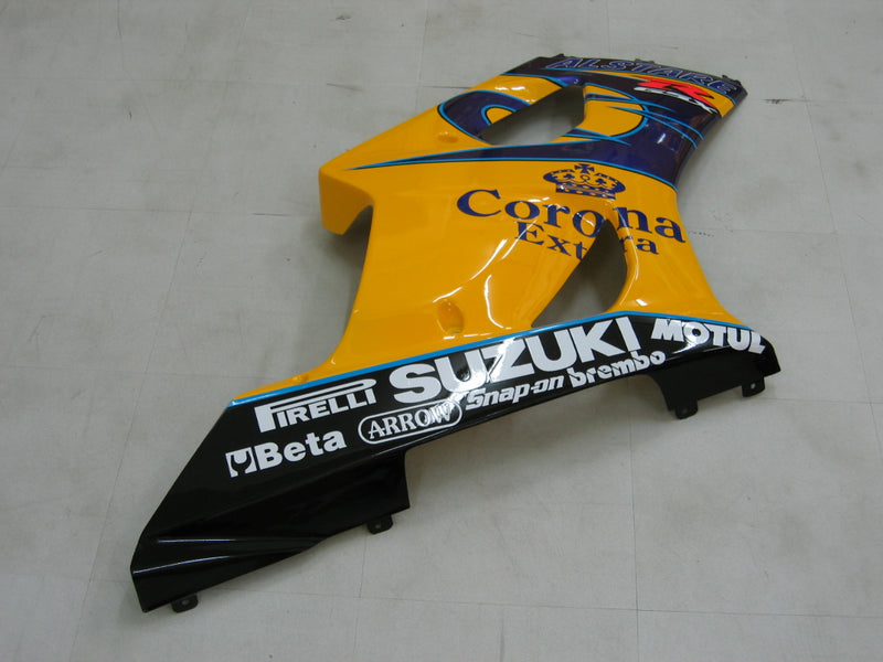 Fairings 2003-2004 Suzuki GSXR 1000 Yellow & White Corona Racing Generic