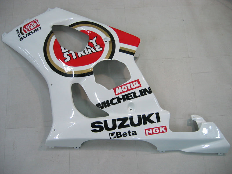 Fairings 2003-2004 Suzuki GSXR 1000 White & Red Lucky Strike Racing Generic