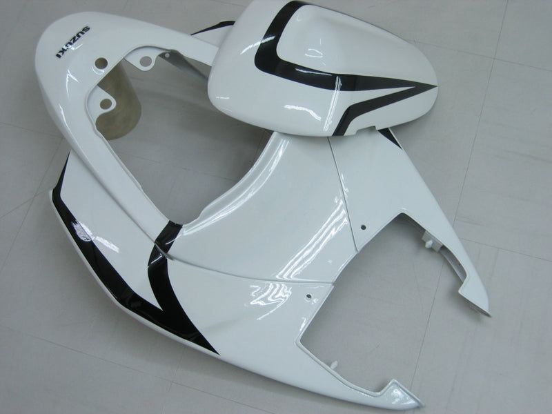 Fairings 2005-2006 Suzuki GSXR 1000 White Black Alstare Racing Generic