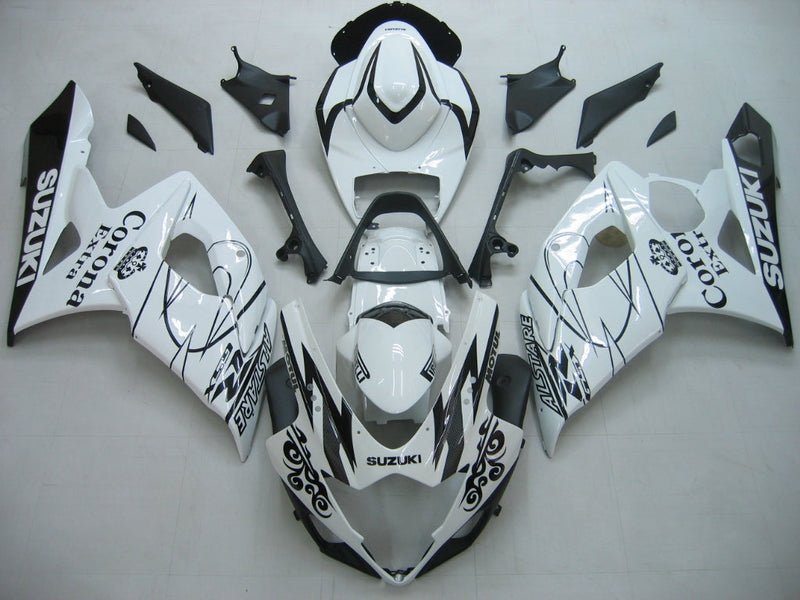 Fairings 2005-2006 Suzuki GSXR 1000 White Black Alstare  Generic