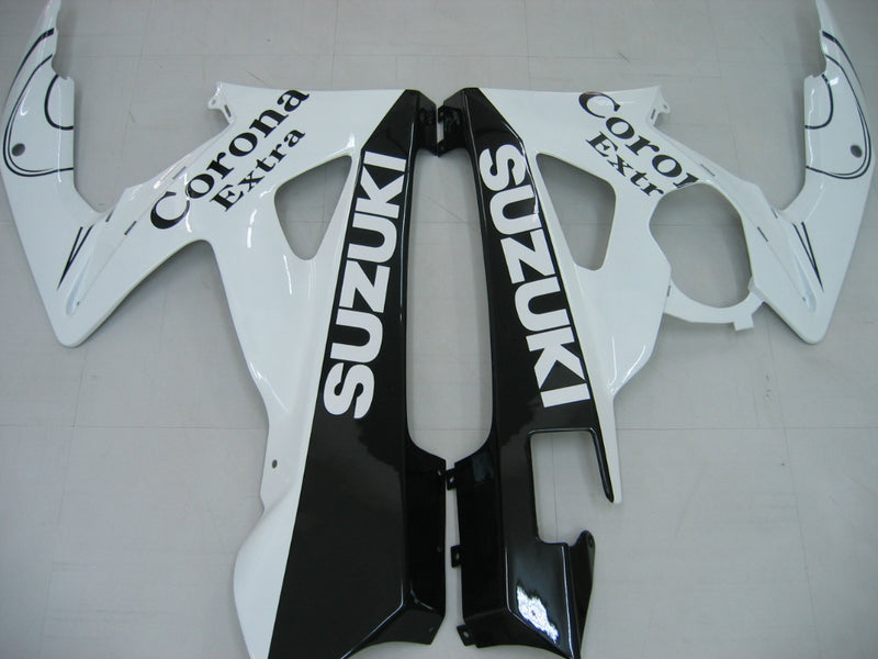 Fairings 2005-2006 Suzuki GSXR 1000 White Black Alstare Racing Generic