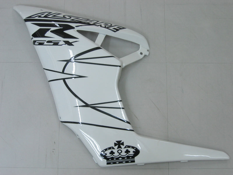 Fairings 2005-2006 Suzuki GSXR 1000 White Black Alstare Racing Generic