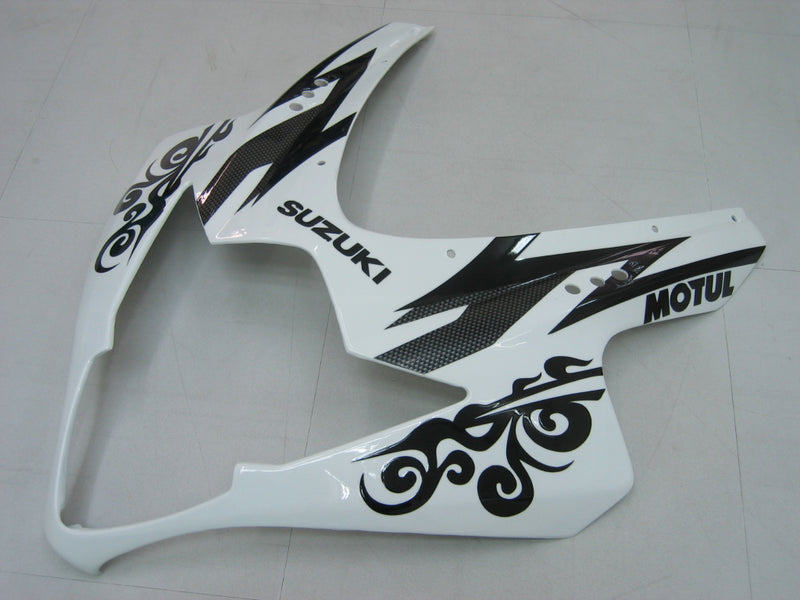 Fairings 2005-2006 Suzuki GSXR 1000 White Black Alstare Racing Generic