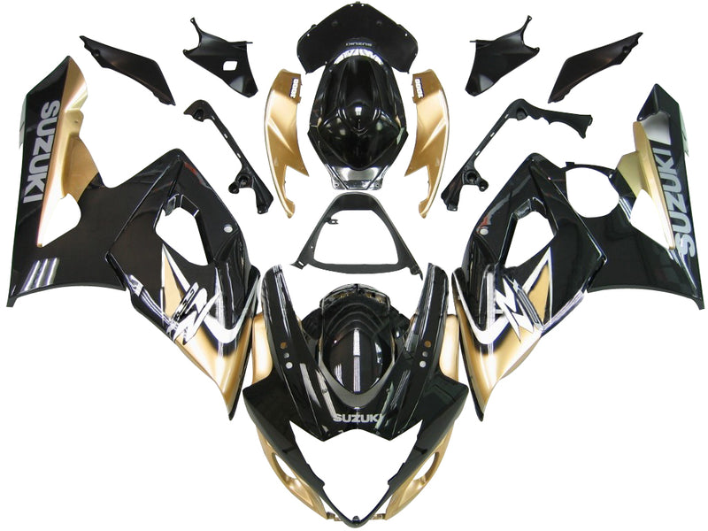 Fairings 2005-2006 Suzuki GSXR 1000 Black & Gold GSXR Racing Generic