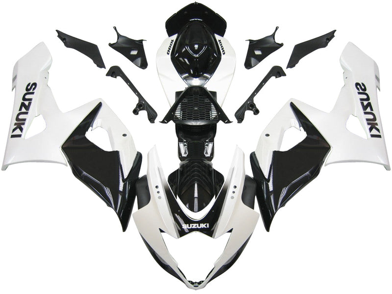 Fairings 2005-2006 Suzuki GSXR 1000 White & Black GSXR  Generic