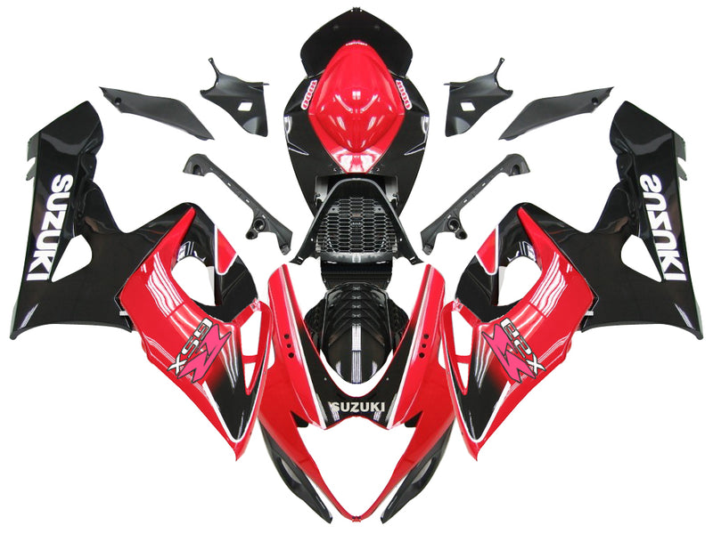 Fairings 2005-2006 Suzuki GSXR 1000 Black and Red GSXR Racing Generic