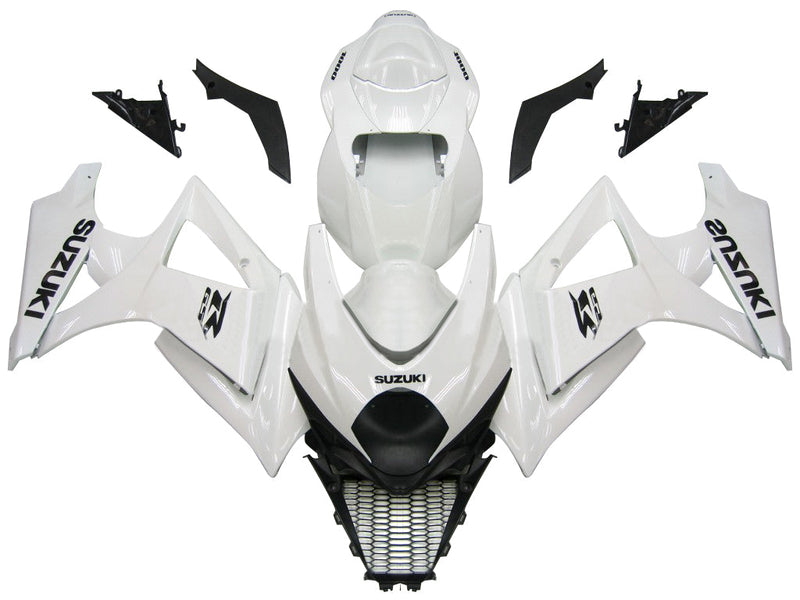 Fairings 2007-2008 Suzuki GSXR 1000 White GSXR  Generic