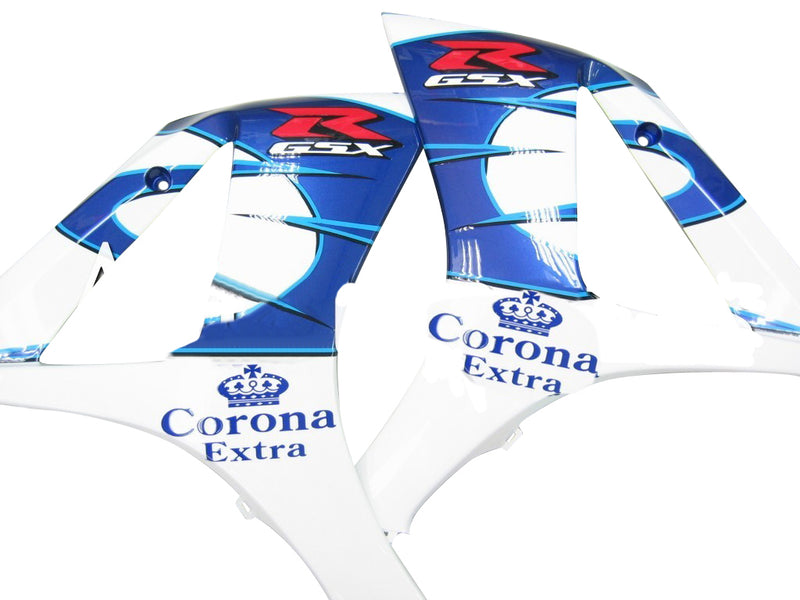 Fairings 2007-2008 Suzuki GSXR 1000 White Blue Alstare Corona Racing Generic