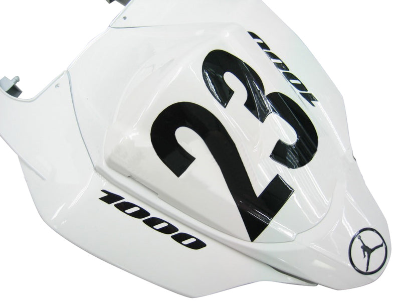 Fairings 2007-2008 Suzuki GSXR 1000 White Black Jordan Racing Generic