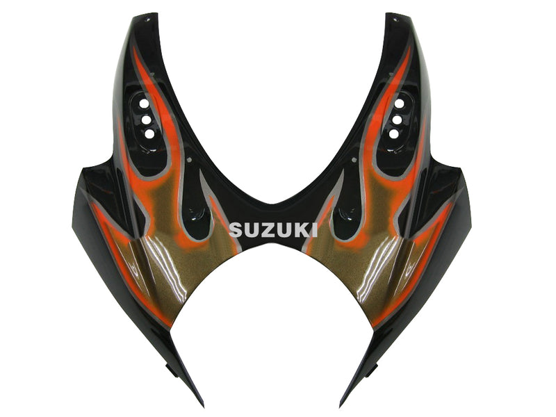 Fairings 2007-2008 Suzuki GSXR 1000 Black & Orange Gold Flame Racing Generic