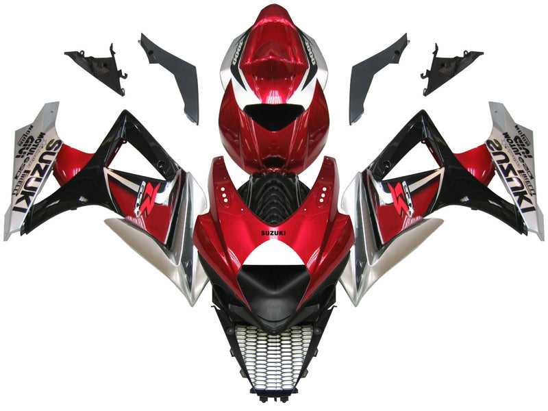 Fairings 2007-2008 Suzuki GSXR 1000 Red Cherry & Black GSXR  Generic