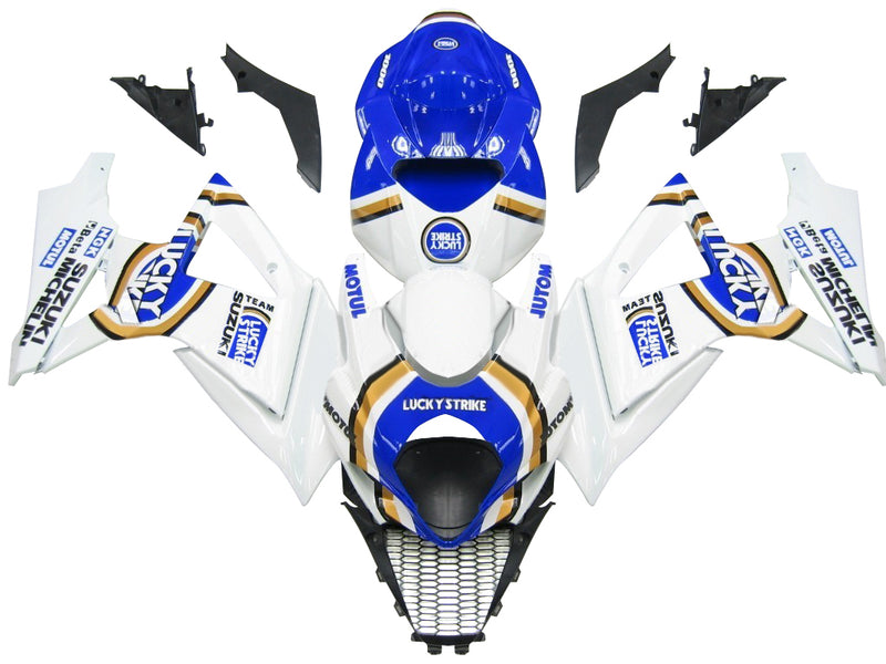 Fairings 2007-2008 Suzuki GSXR 1000 White & Blue Lucky Strike Racing Generic