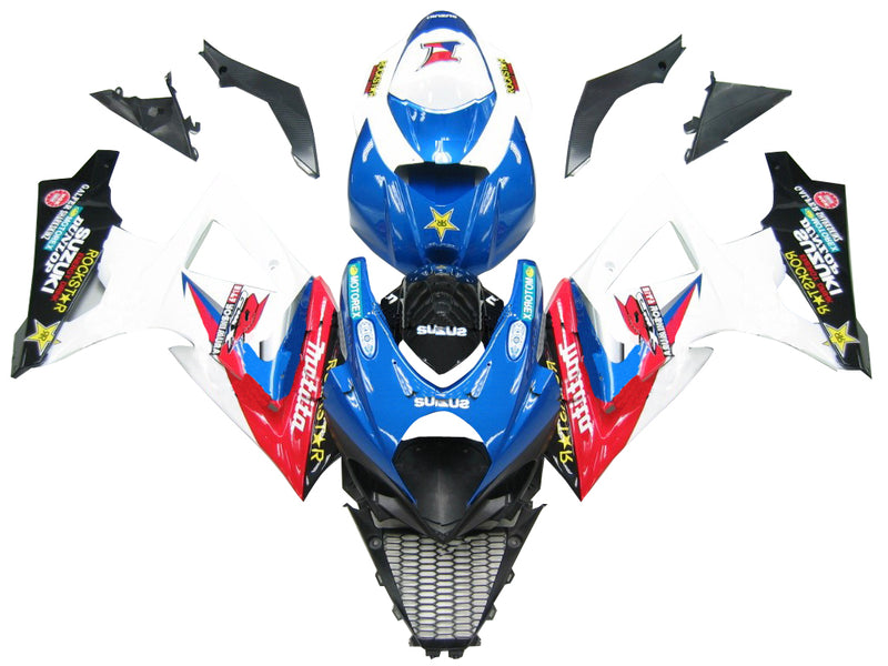 Fairings 2007-2008 Suzuki GSXR 1000 Blue Red White Makita Racing Generic