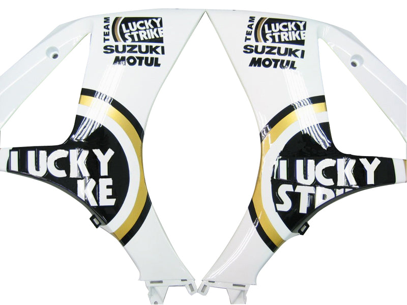 Fairings 2007-2008 Suzuki GSXR 1000 White Black Gold Lucky Strike Racing Generic