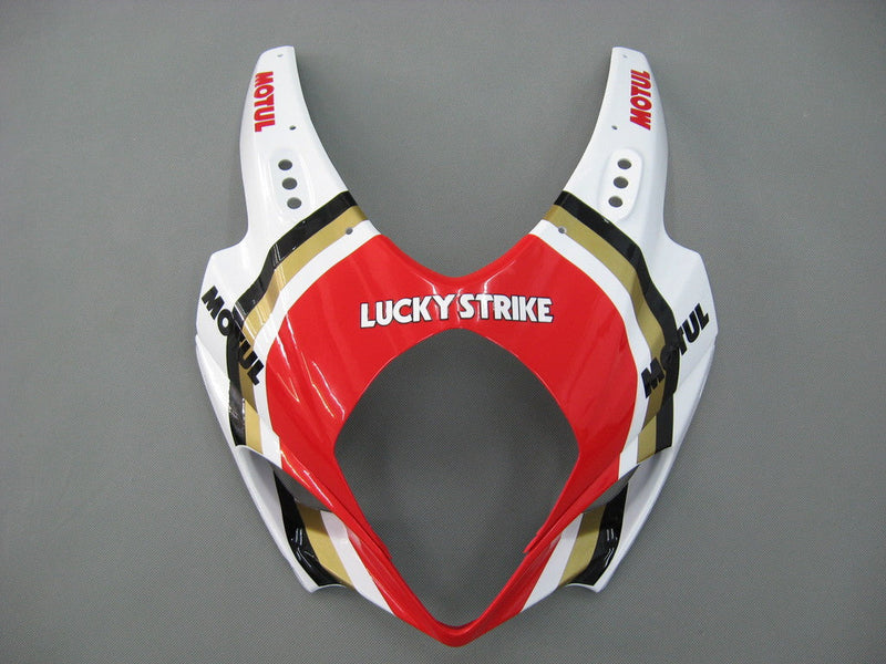 Fairings 2007-2008 Suzuki GSXR 1000 White & Red Lucky Strike  Generic