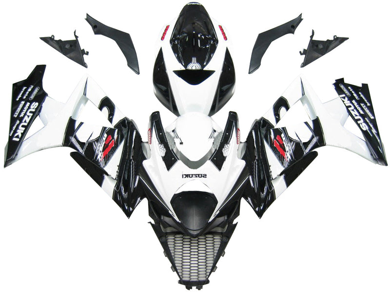 Fairings 2007-2008 Suzuki GSXR 1000 Black & White GSXR  Generic