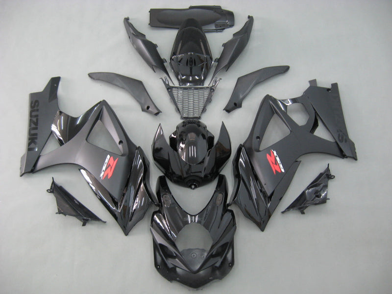 Fairings 2007-2008 Suzuki GSXR 1000 All Black GSXR  Generic