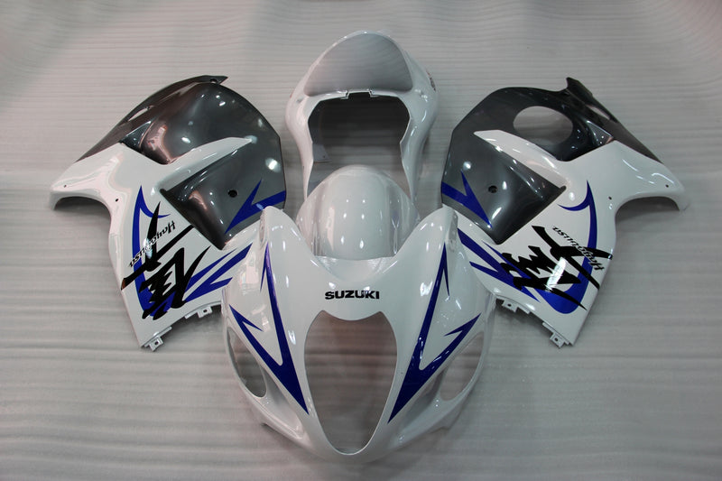 Fairings 2008-2020 Suzuki GSX 1300 Hayabusa White Grey Blue Racing Generic