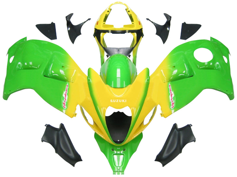 Fairings 1999-2007 Suzuki GSX1300 Hayabusa Green & Yellow Hayabusa Racing Generic