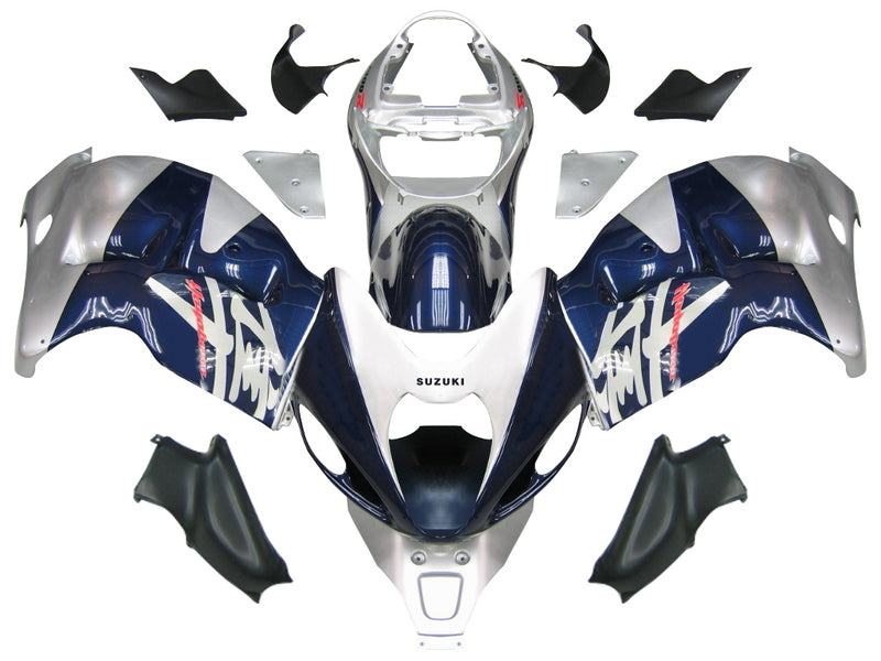 Fairings 1999-2007 Suzuki GSX1300 Hayabusa Blue and Silver Hayabusa Racing Generic