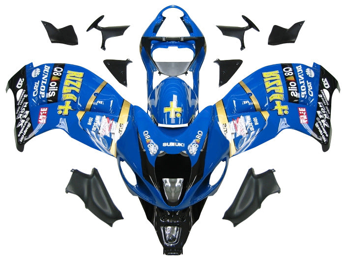 Fairings 1999-2007 Suzuki GSX1300 Hayabusa Blue Rizla   Generic