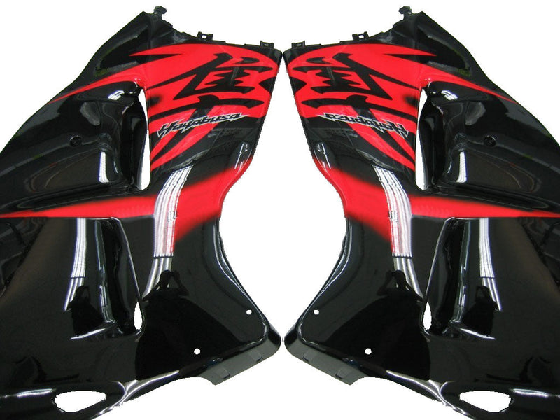 Fairings 1999-2007 Suzuki GSX1300 Hayabusa Black and Red Hayabusa  Generic