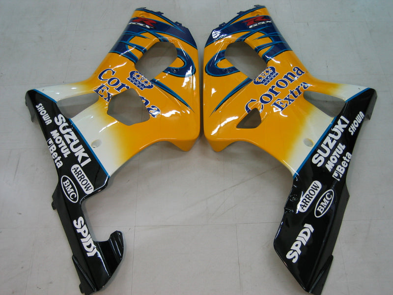 Fairings 2001-2003 Suzuki GSXR 600 Yellow & Blue Corona GSXR Racing Generic