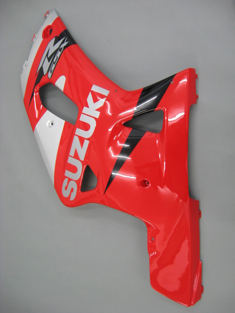 For GSXR600 2001-2003 Bodywork Fairing Red ABS Injection Molded Plastics Set