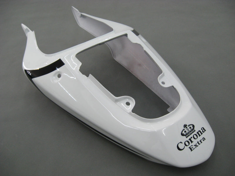 For GSXR600 2001-2003 Bodywork Fairing White ABS Injection Molded Plastics Set
