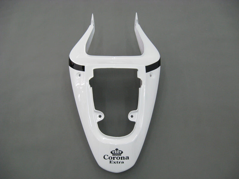 For GSXR600 2001-2003 Bodywork Fairing White ABS Injection Molded Plastics Set