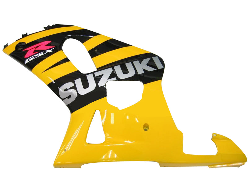 Fairings 2001-2003 Suzuki GSXR 600 Yellow Black GSXR Racing Generic