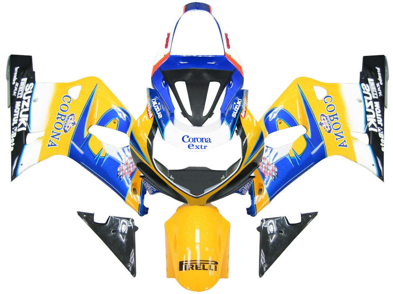 Fairings 2001-2003 Suzuki GSXR 600 Blue & Yellow Corona GSXR  Generic