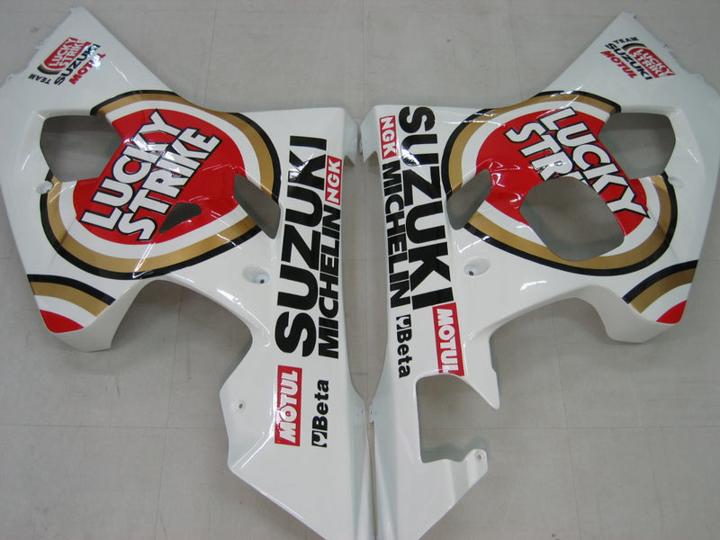 Fairings 2004-2005 Suzuki GSXR 600 750 White & Red Lucky Strike Racing Generic