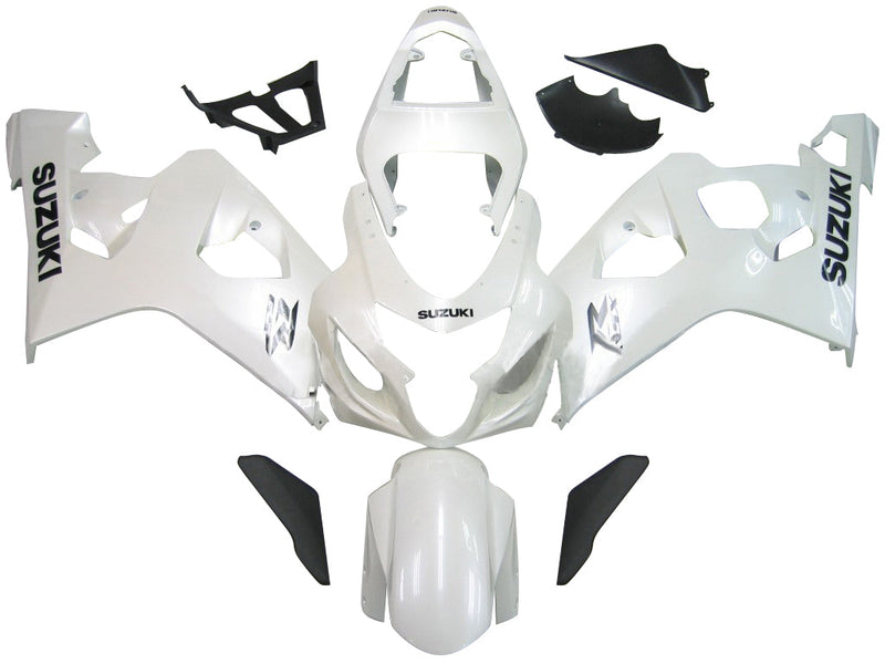 Fairings 2004-2005 Suzuki GSXR 600 750 White Metallic GSXR  Generic