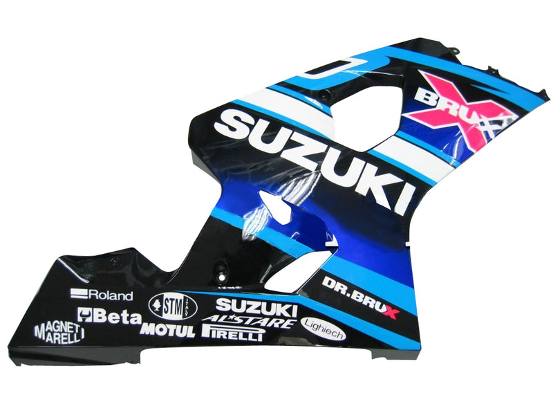 Fairings 2004-2005 Suzuki GSXR 600 750 White Blue Brux GSXR Racing Generic