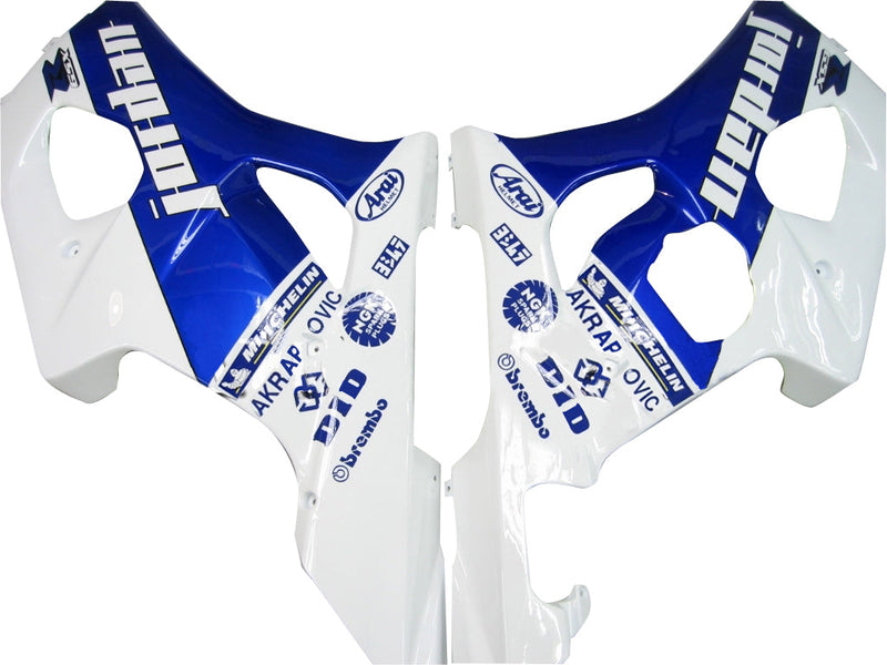 Fairings 2004-2005 Suzuki GSXR 600 750 White & Blue Jordan  Generic