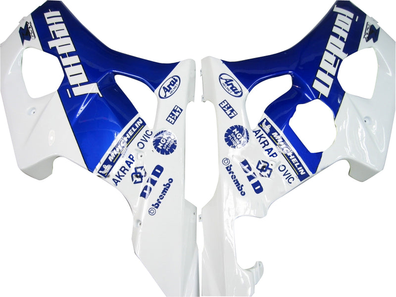 Fairings 2004-2005 Suzuki GSXR 600 750 White & Blue Jordan Racing Generic