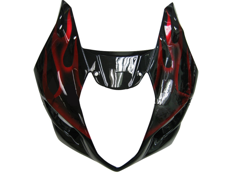 Fairings 2004-2005 Suzuki GSXR 600 750 Black & Red Flame GSXR Racing Generic