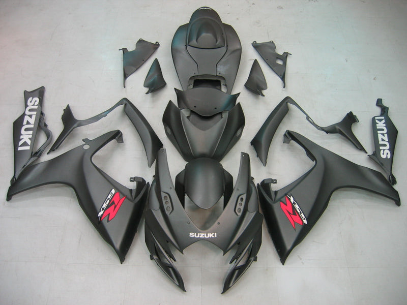 Fairings 2006-2007 Suzuki GSXR 600 750 Black Matte GSXR  Generic