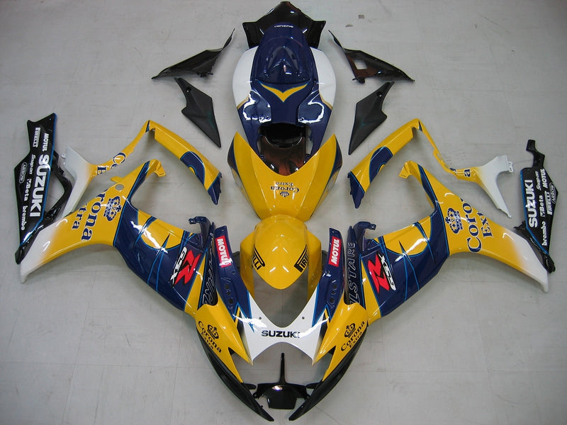 Fairings 2006-2007 Suzuki GSXR 600 750 Yellow Blue Corona GSXR Racing Generic