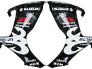 For GSXR 600/750 2006-2007 Bodywork Fairing Black ABS Injection Molded Plastics Set